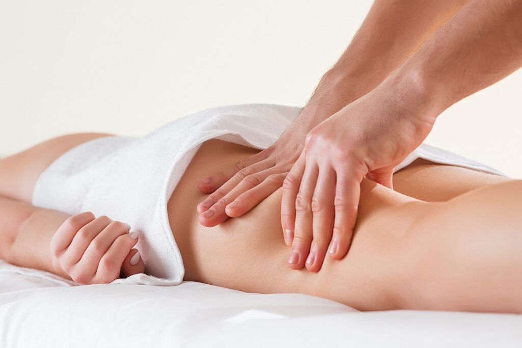 masaje para drenaje linfatico en Valencia - masaje en la pierna