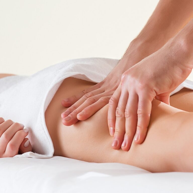 masaje para drenaje linfatico en Valencia - masaje en la pierna