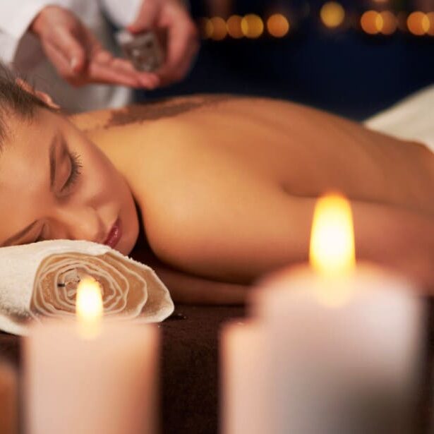 Masaje relajante en Valencia - velas