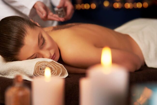 Masaje relajante en Valencia - velas